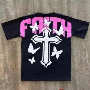 Kids Faith Tee with Cross and Butterfly Design
